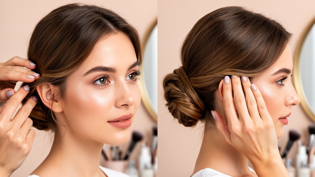 peinados recogidos sencillos