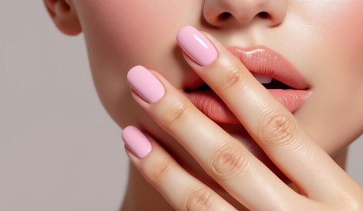 Uñas pintadas con colores pastel