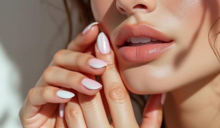 Uñas pintadas con diseños simples