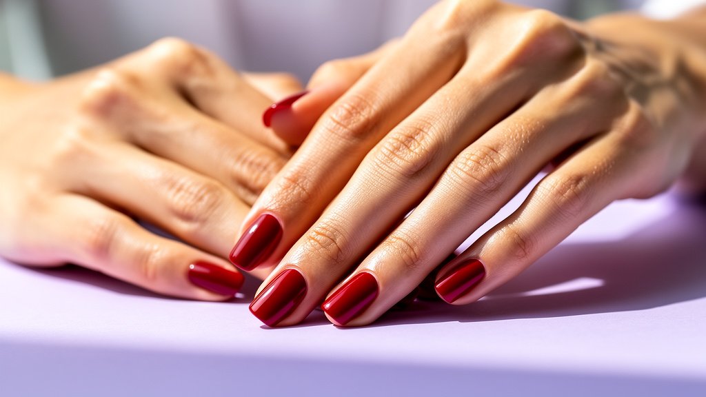 Uñas Rojas Elegantes
